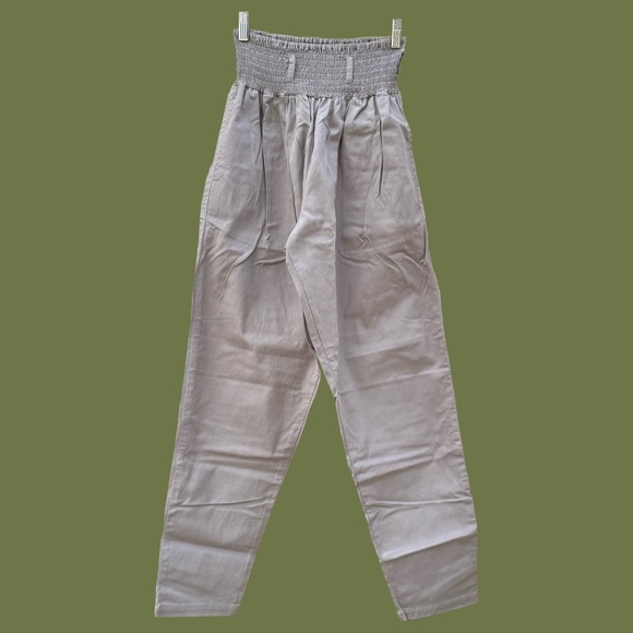 Alexa Organic Cotton Trousers in Opal Grey - Picture 2 of 4